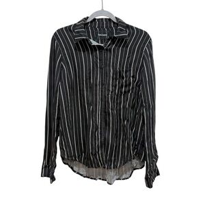 Reformation striped button down shirt Small